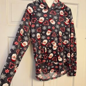 Santa Print Hoodie